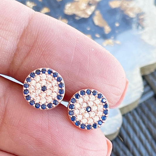Micro Pave 925 Silver Earrings