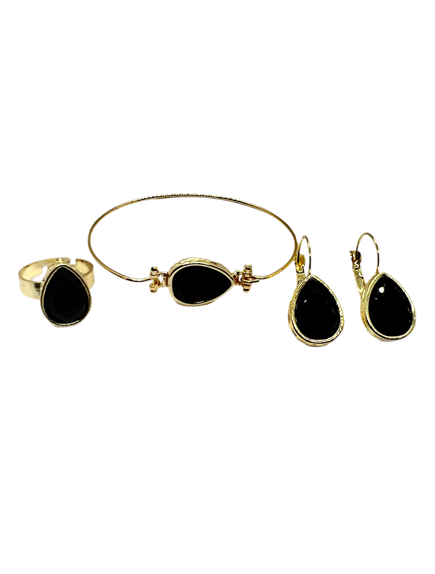 Black Agate Jewelry Set