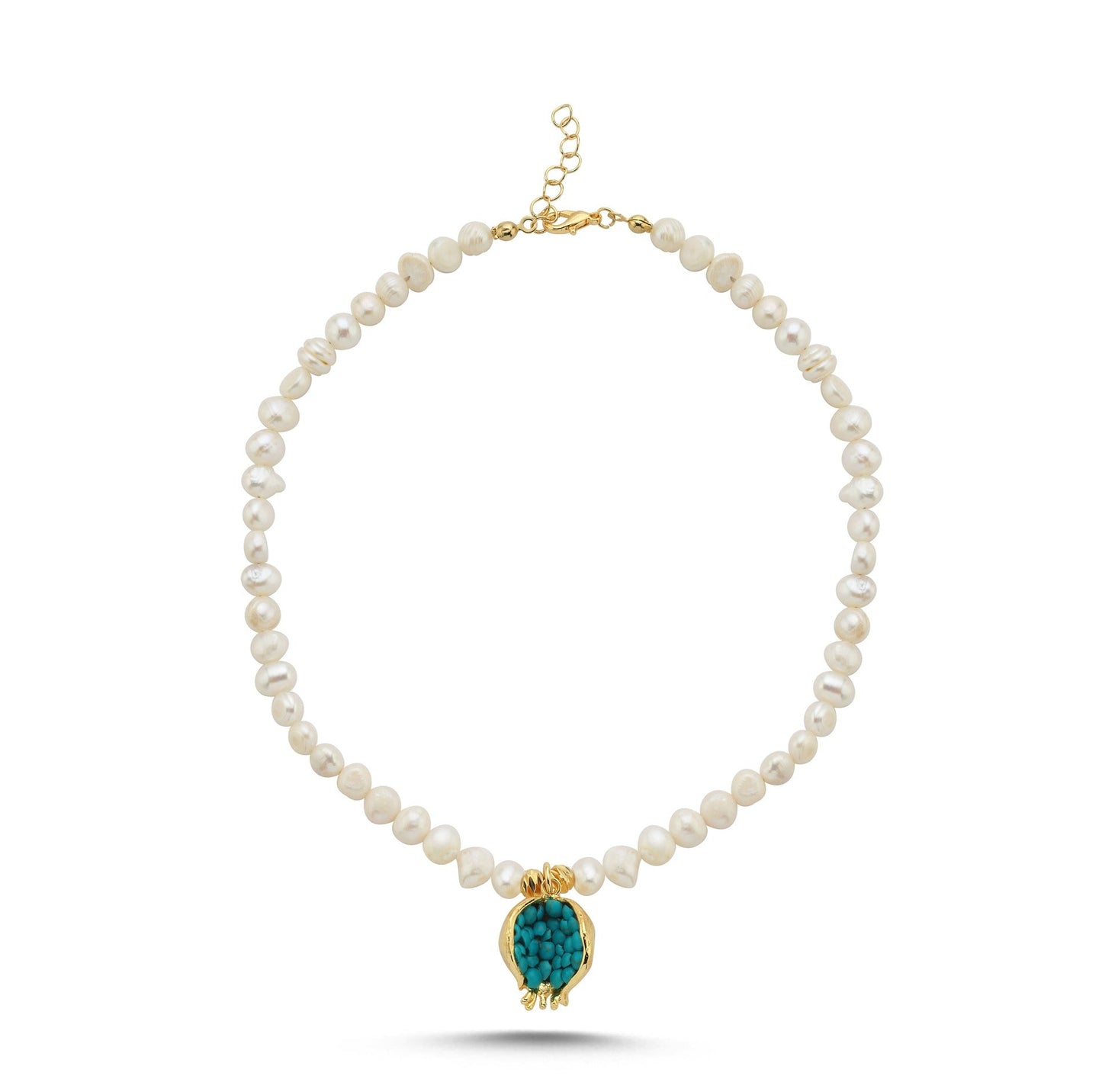 Gold and pearl teardrop earrings