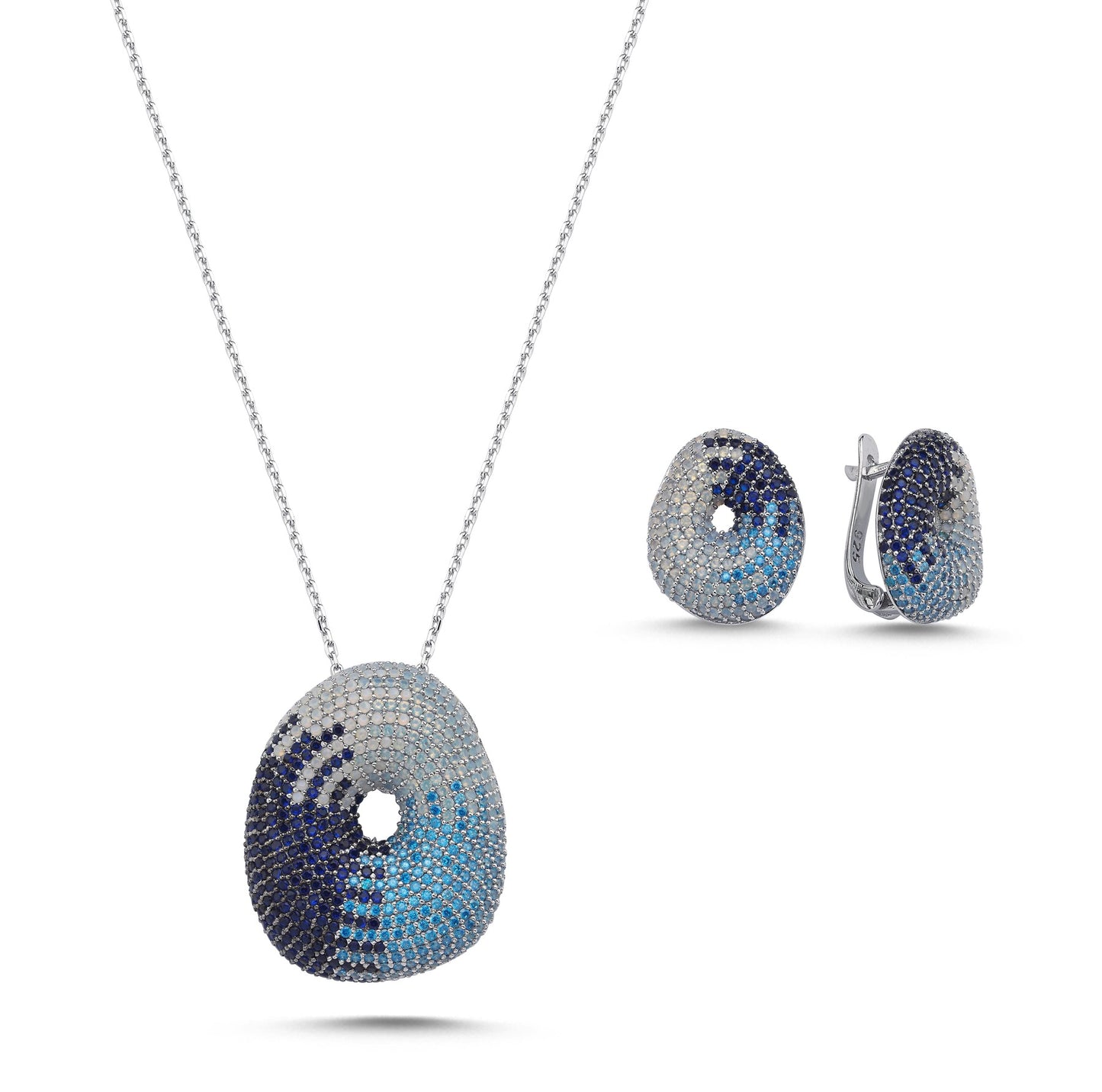 Ombré Blue Silvie Set