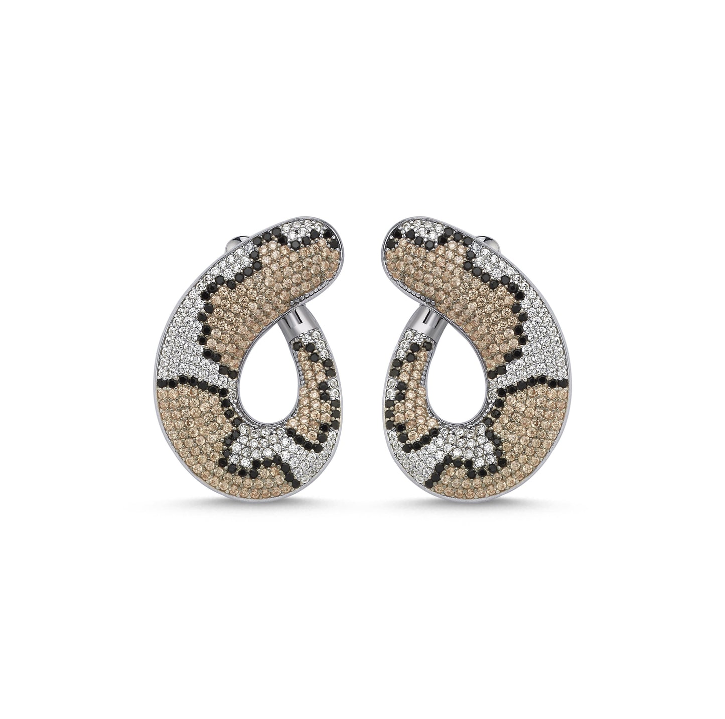 cheetah knot earrings - Rings