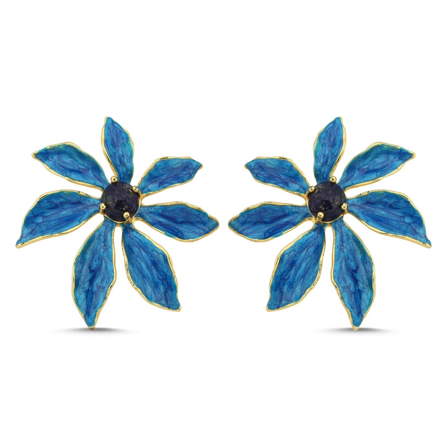 Flora Blue Earrings