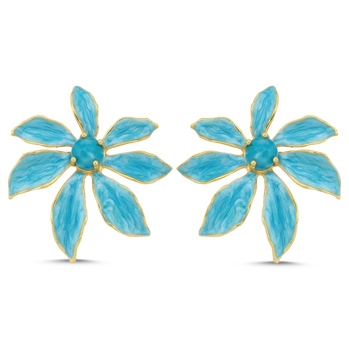 Flora Sky Blue Earrings