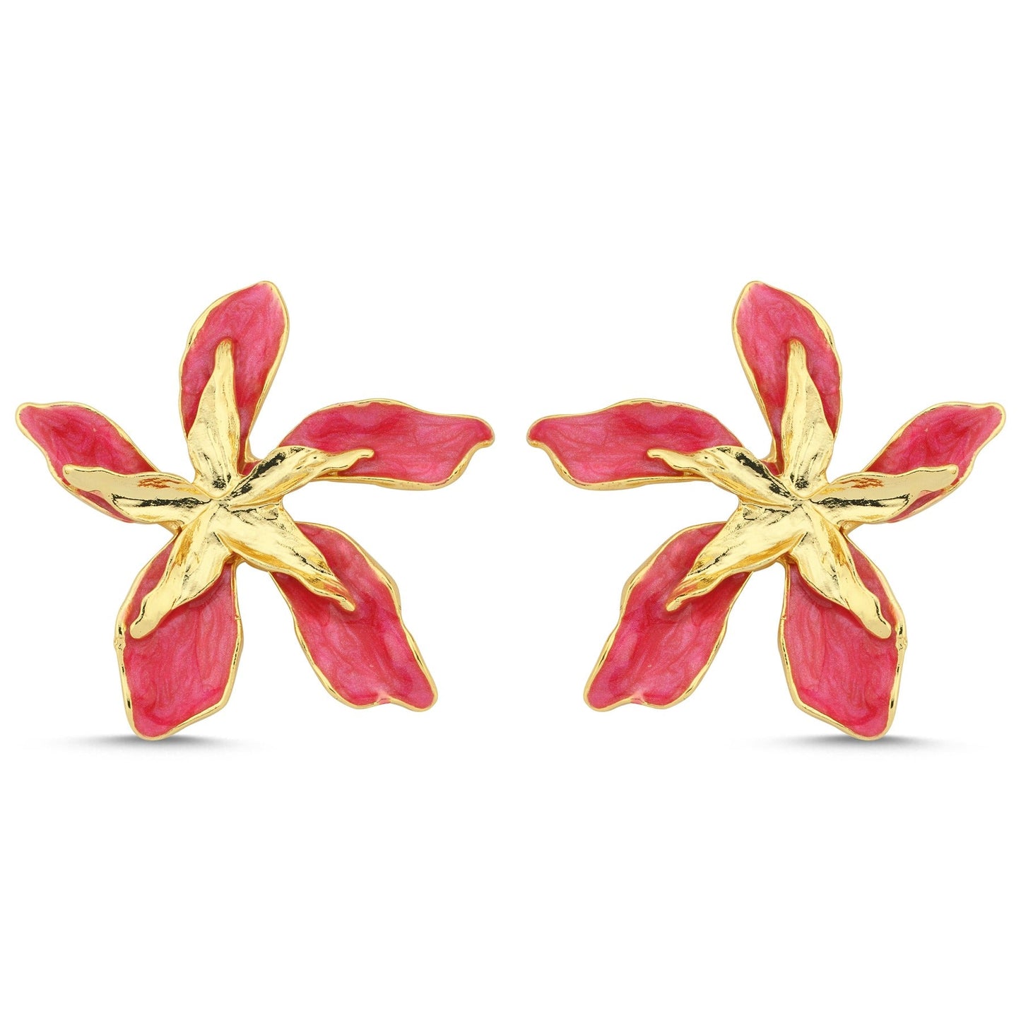 Bloom Hot Pink Earrings