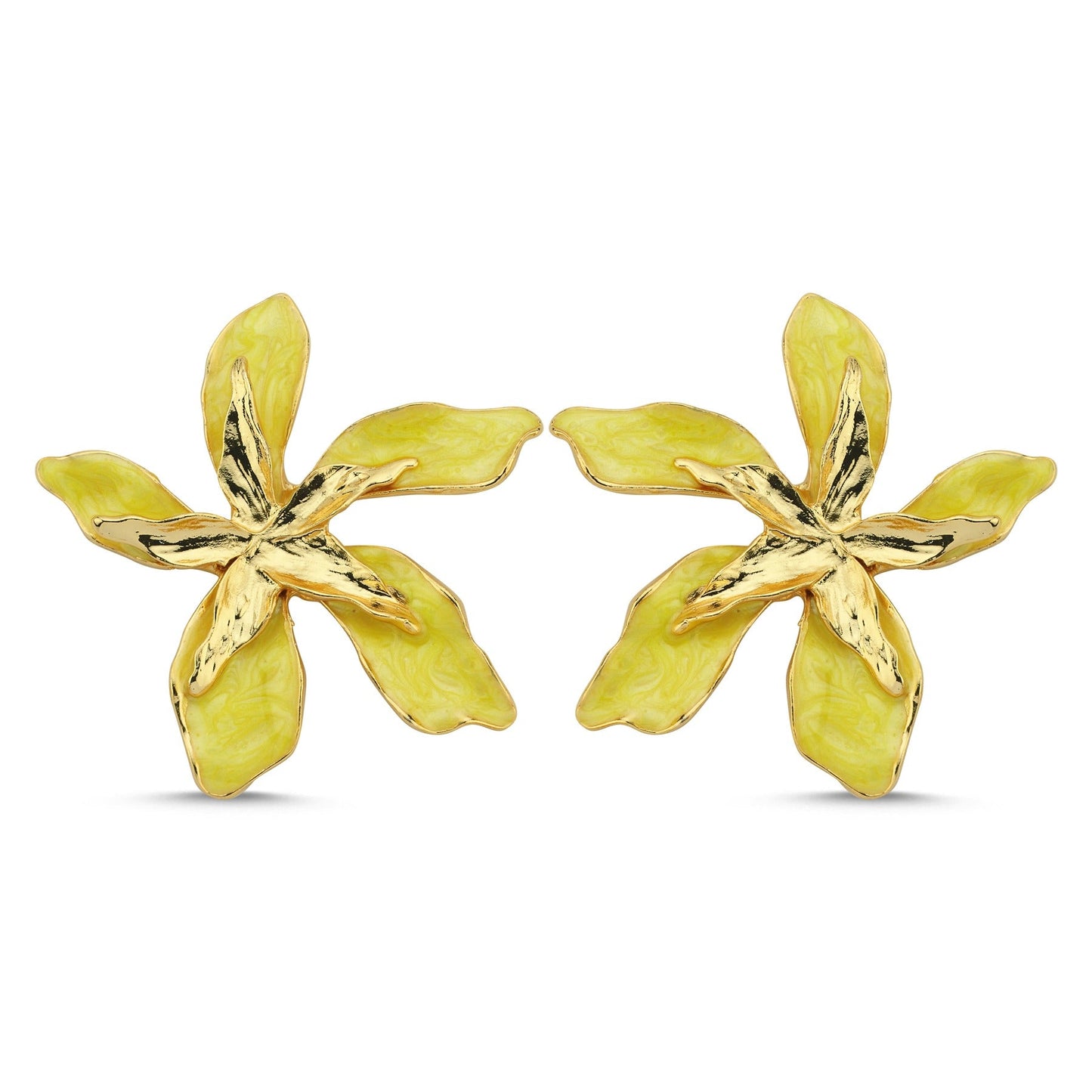 Bloom Yellow Earrings