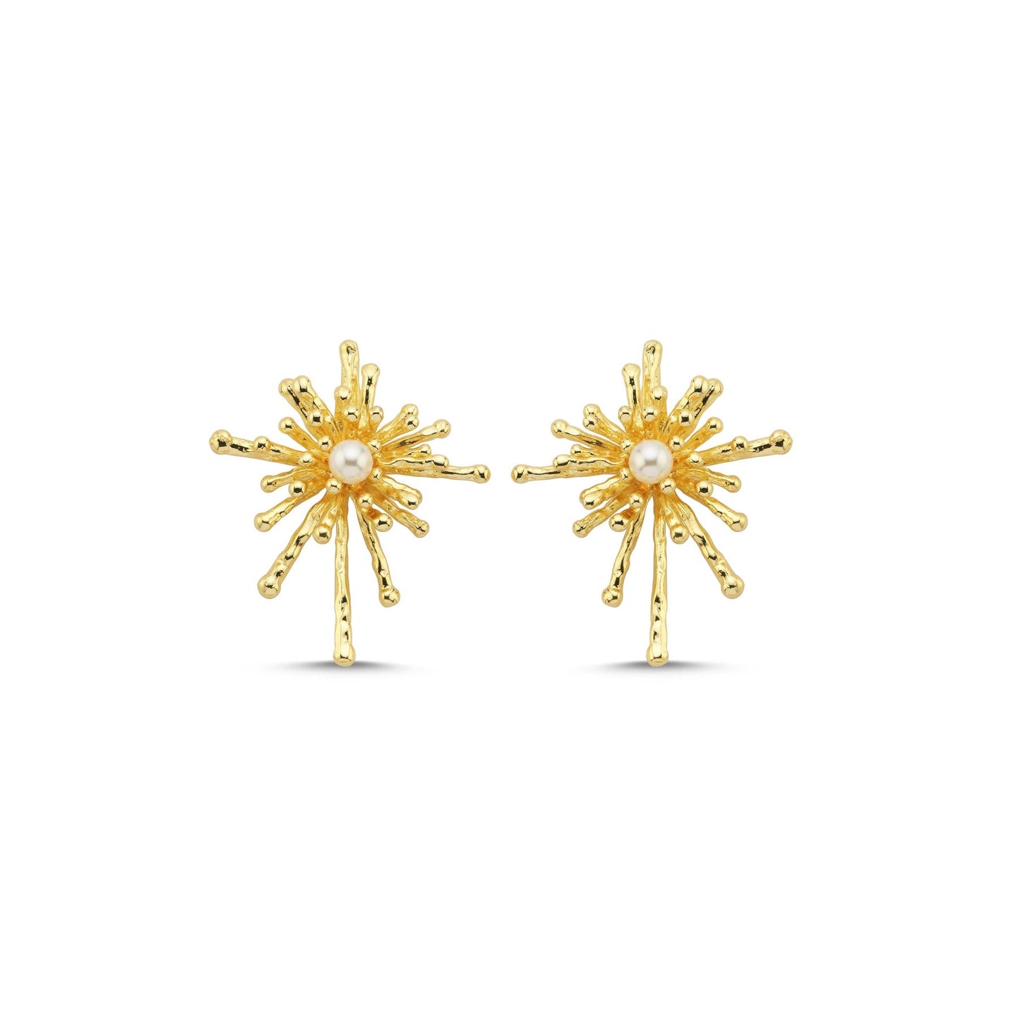 Starburst pearl earrings - Earrings