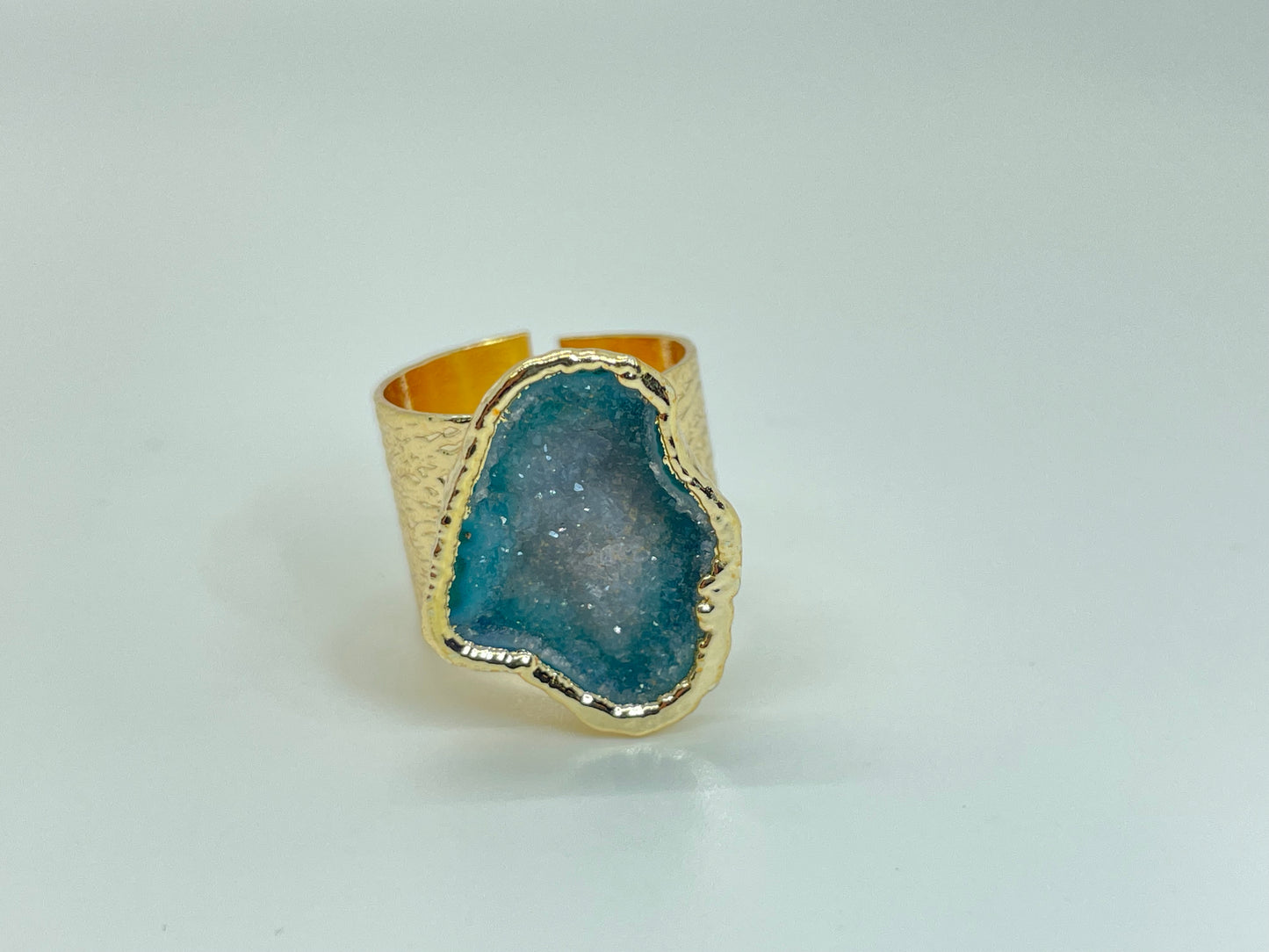 Blue Agate Ring