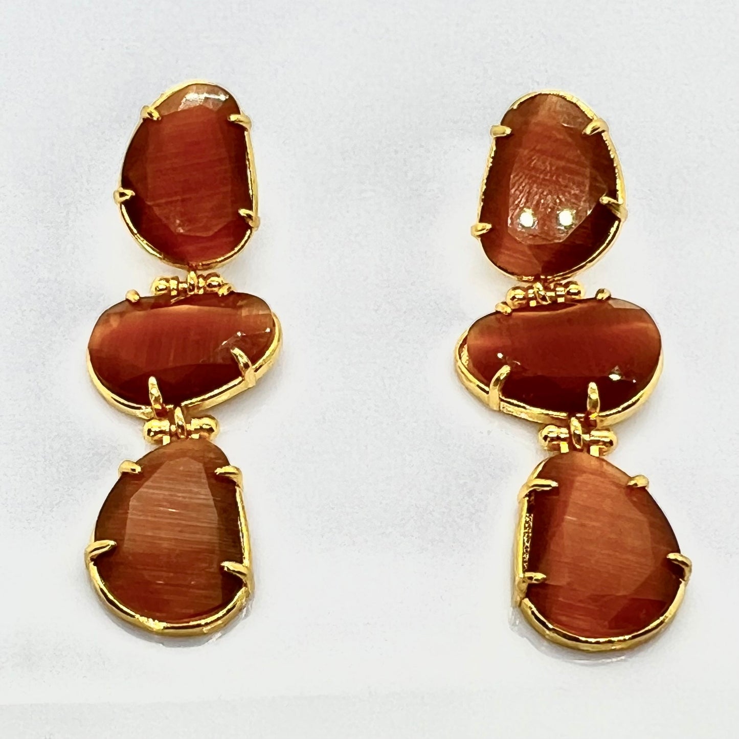 Orange Drop Earrings