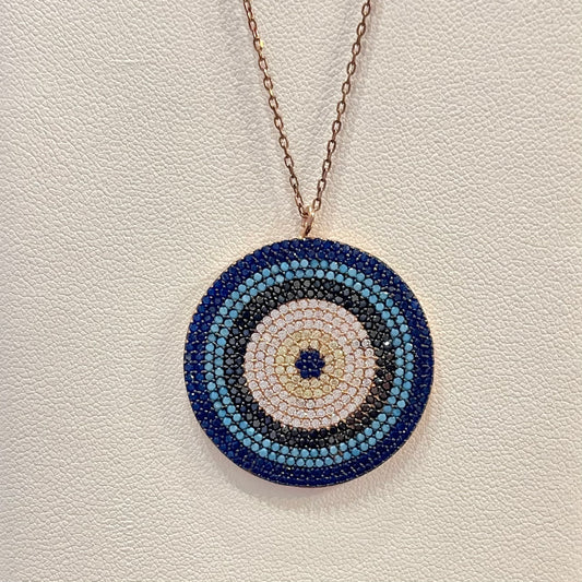 925 Silver Evil Eye Necklace 2