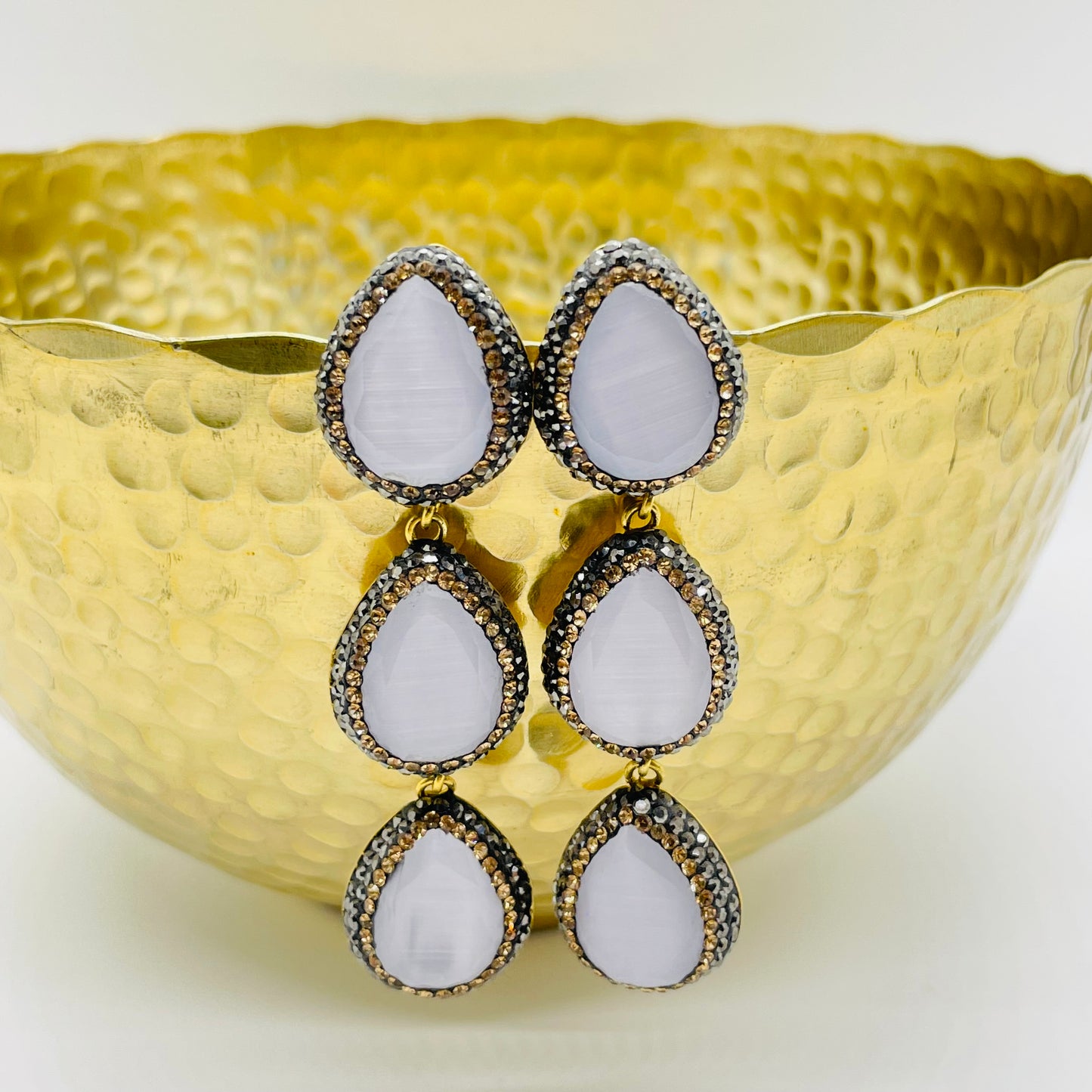 Pearly Tier Drop Earrings