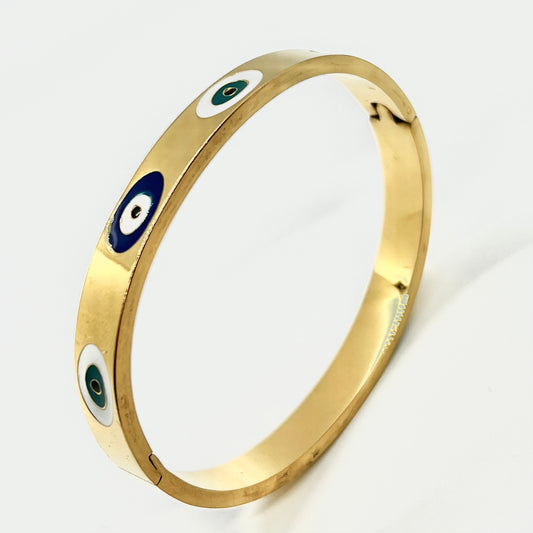Evil Eye Bangle Bracelet