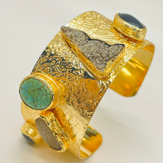 Gemstone Cuff Bracelet