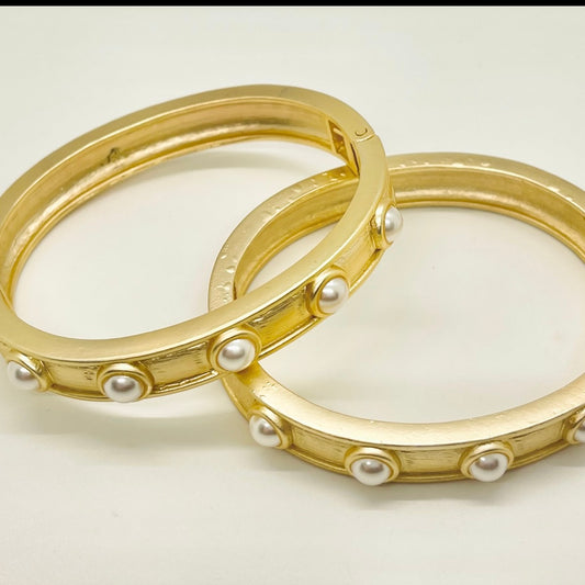 Matte Gold Bangle Bracelet