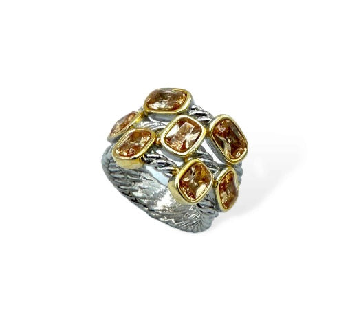 Champagne Two Tone Ring