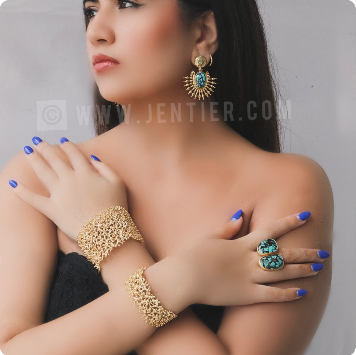 Turquoise Love Earrings