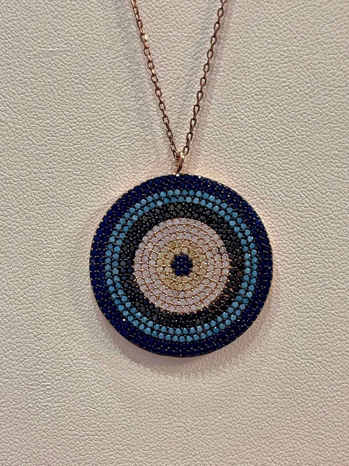 925 Silver Evil Eye Necklace 2