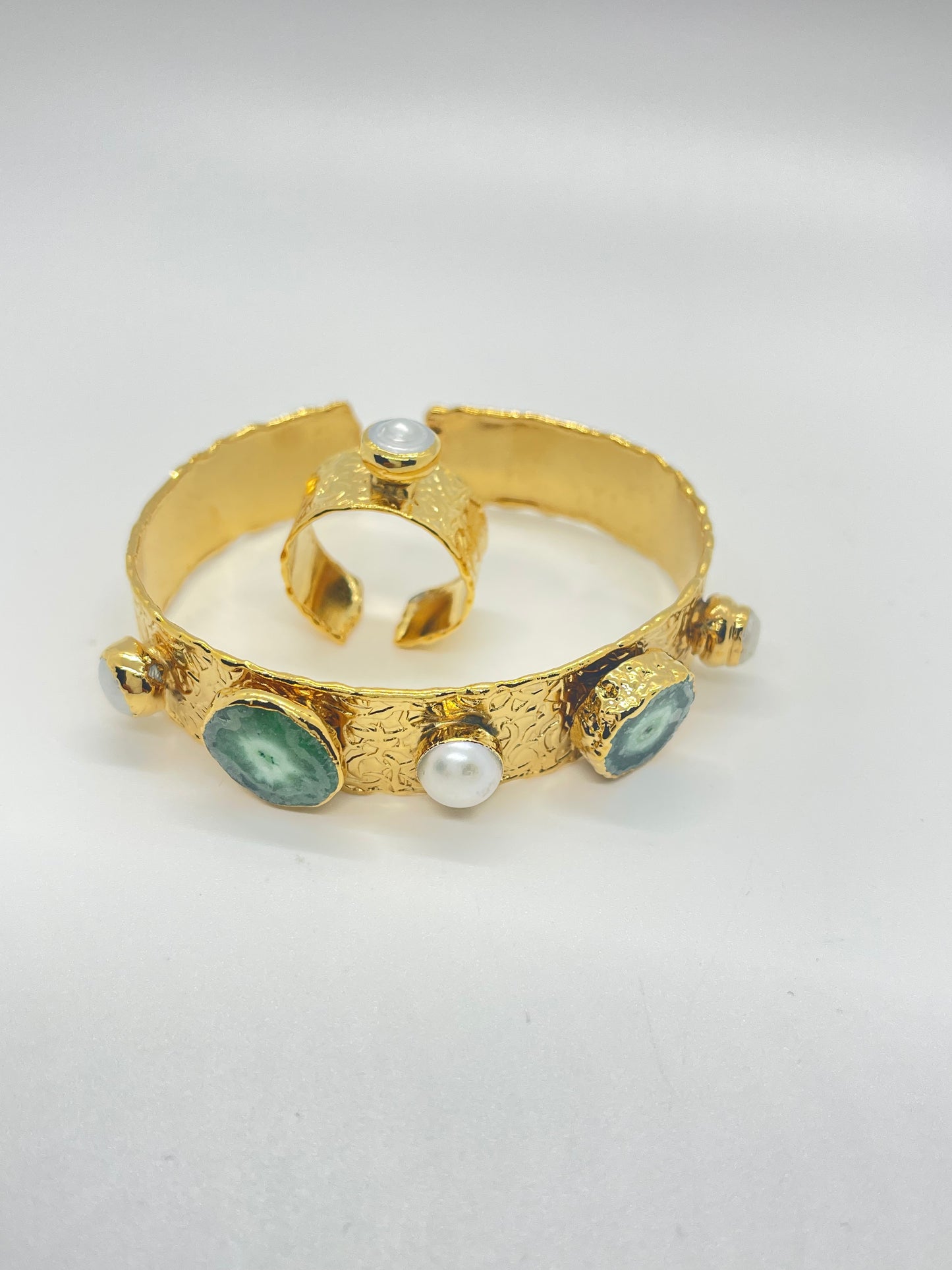 Geo Bracelet with Ring