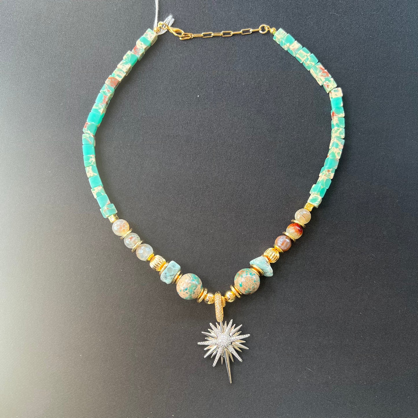 Opal agate necklace