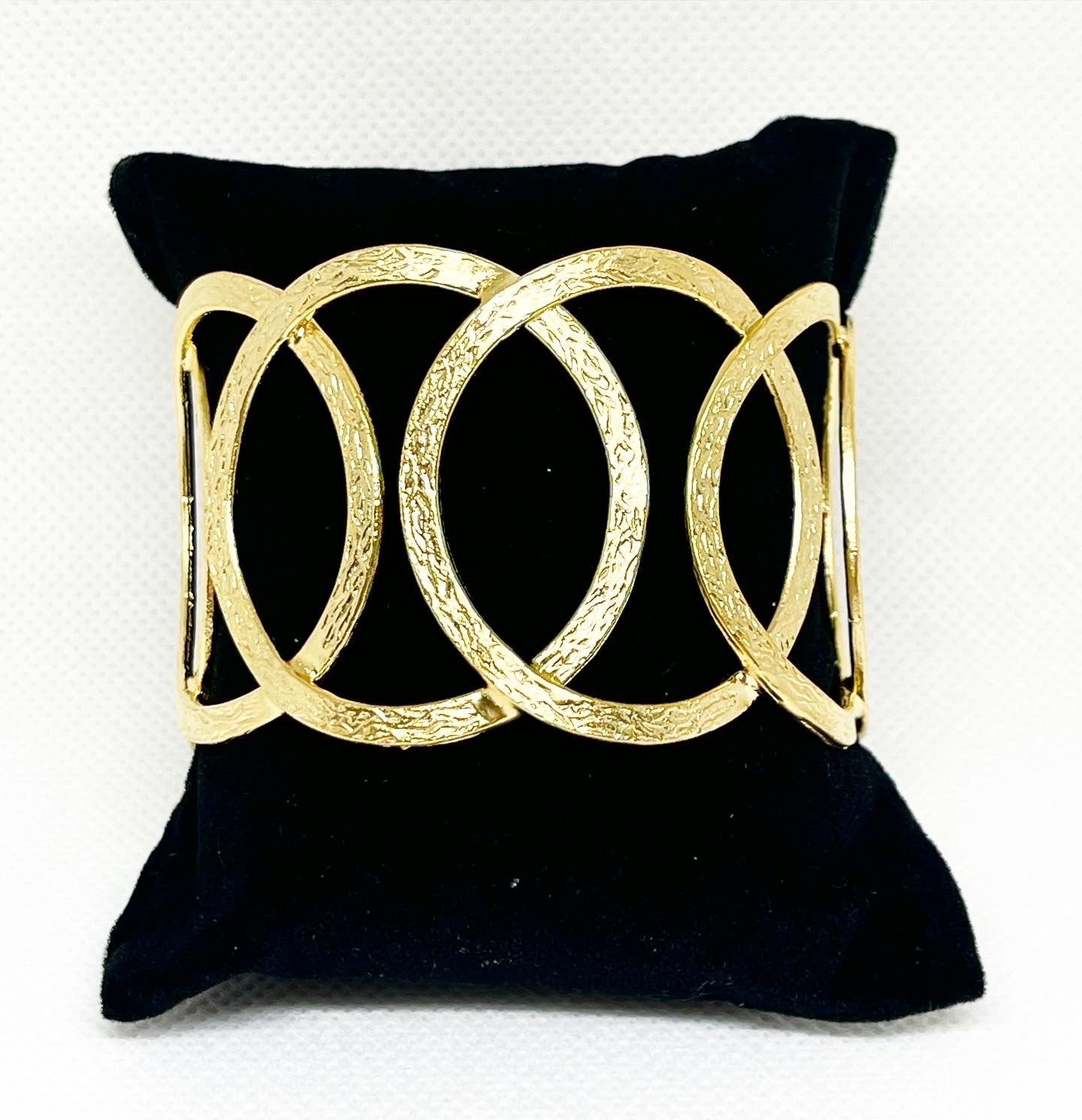 gold circular Bracelet