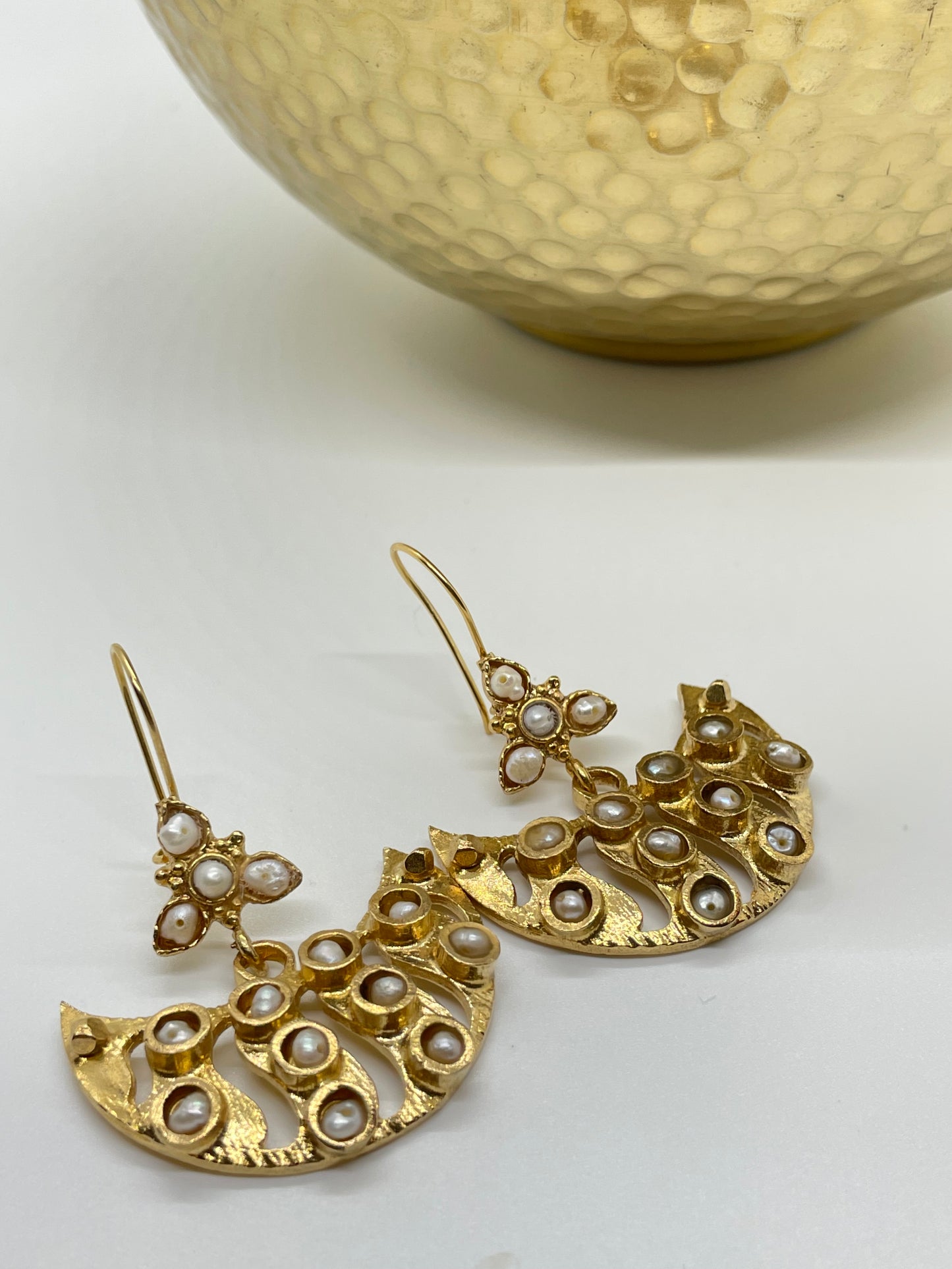 Moon Drop duo earrings