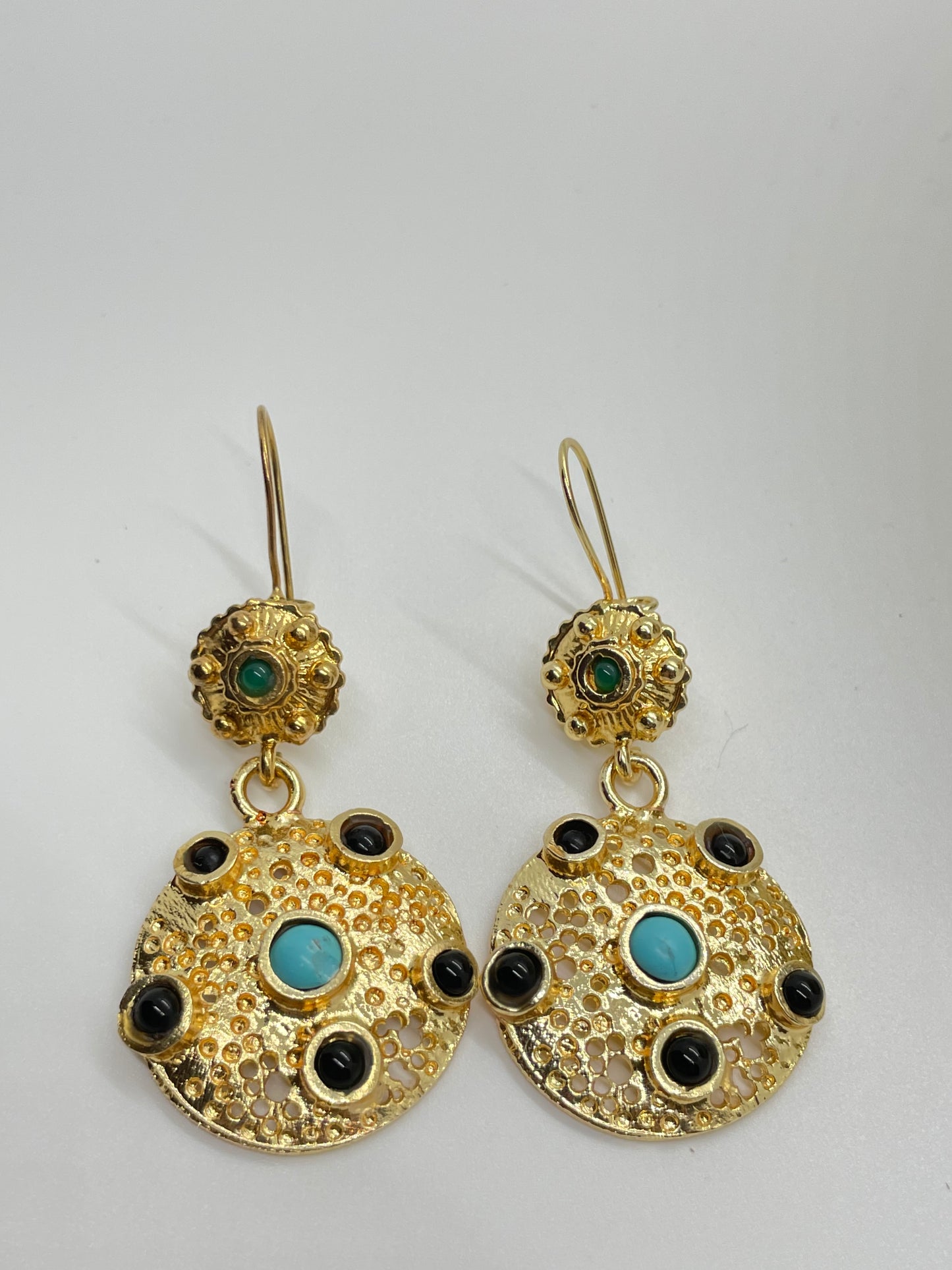 Ankara duo earrings
