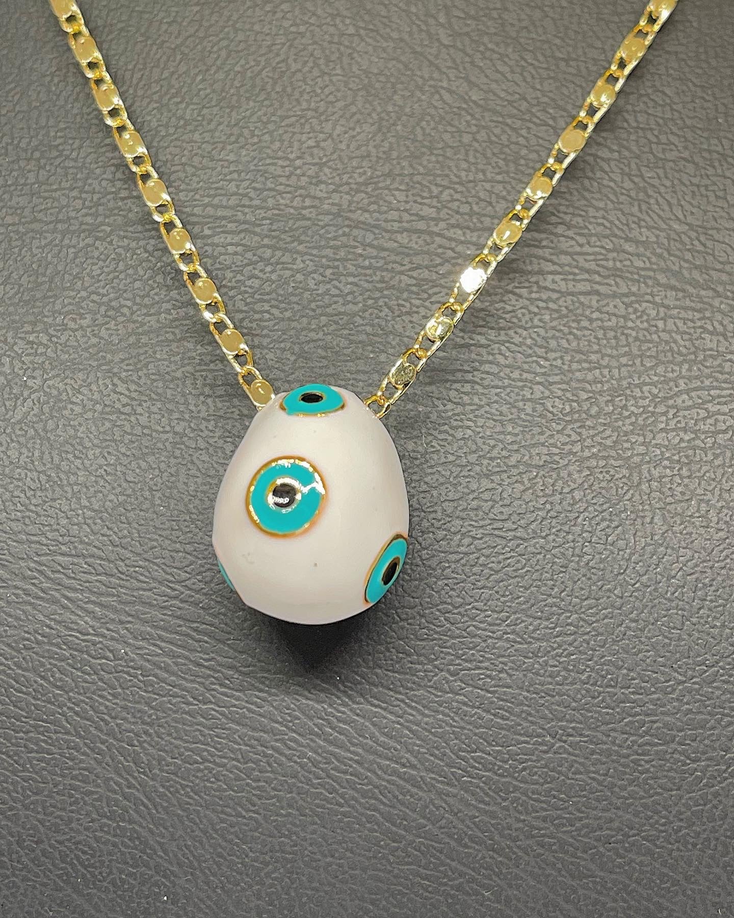 enamel pendant Necklace