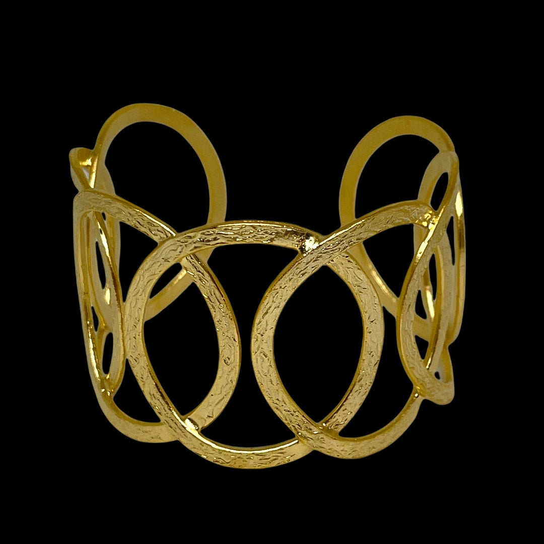 gold circular Bracelet