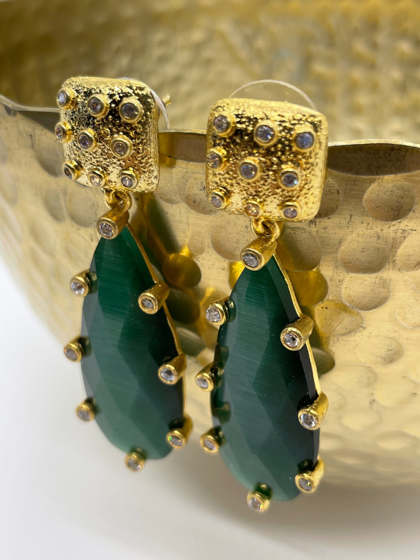 Emerald Drop Earrings