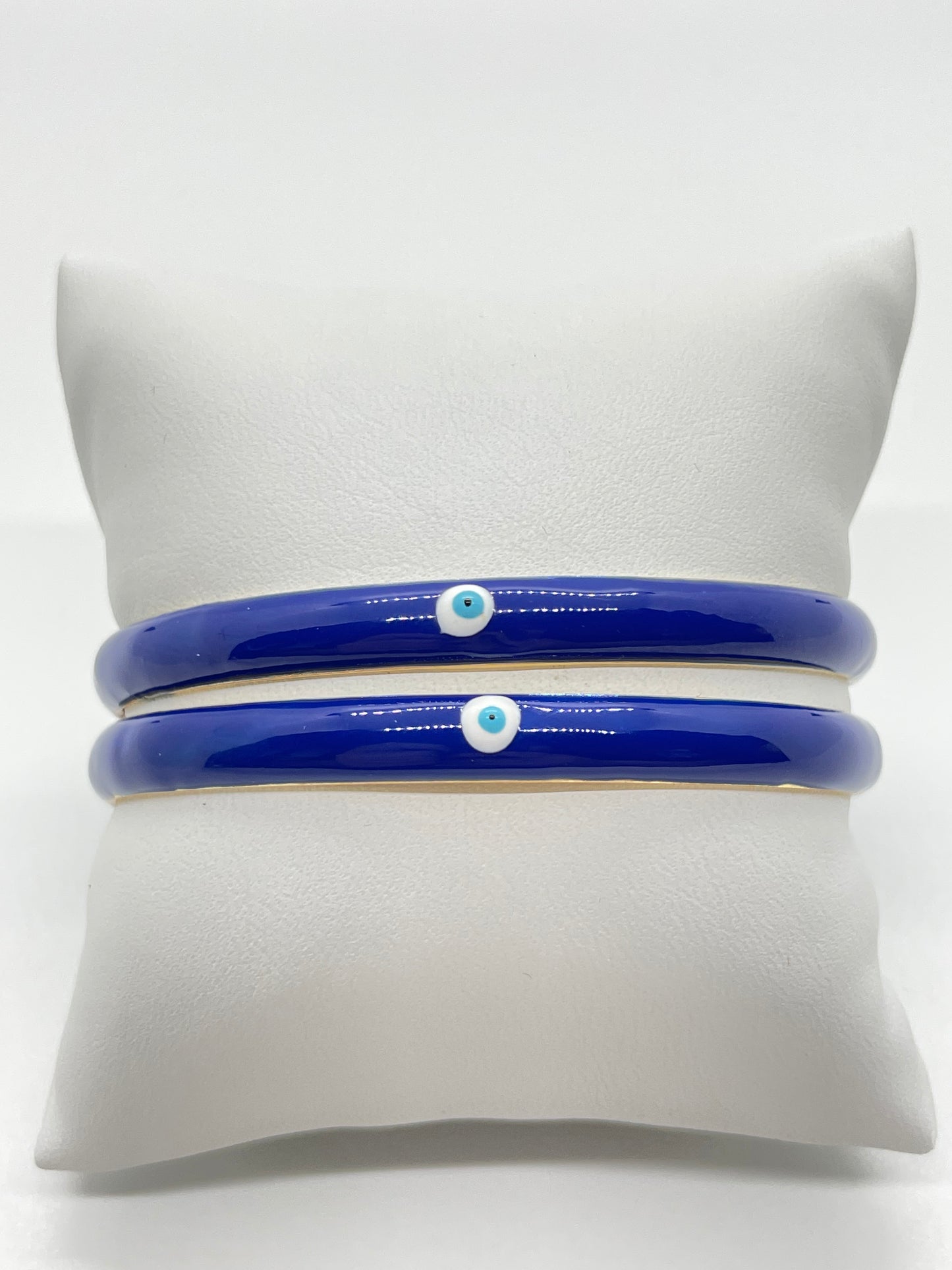 Rainbow enamel cuff bracelets