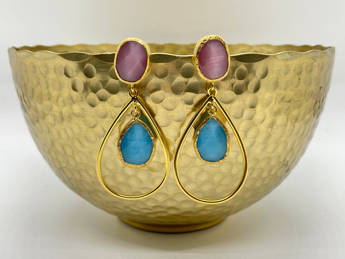 Stone Drop Earrings