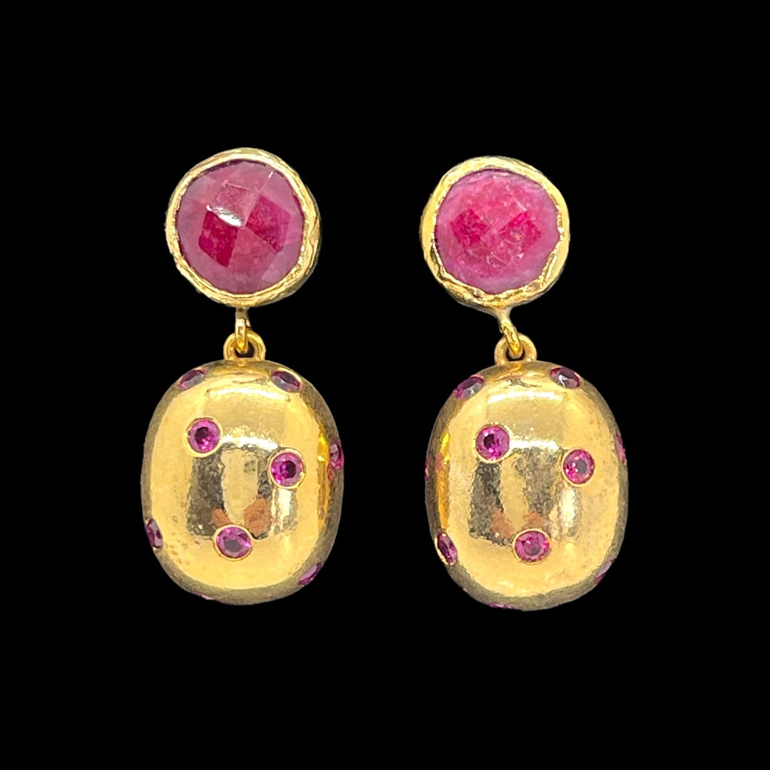 Eli Ruby Earrings