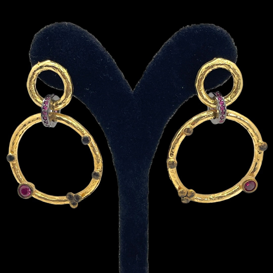 Nadine Red Earrings