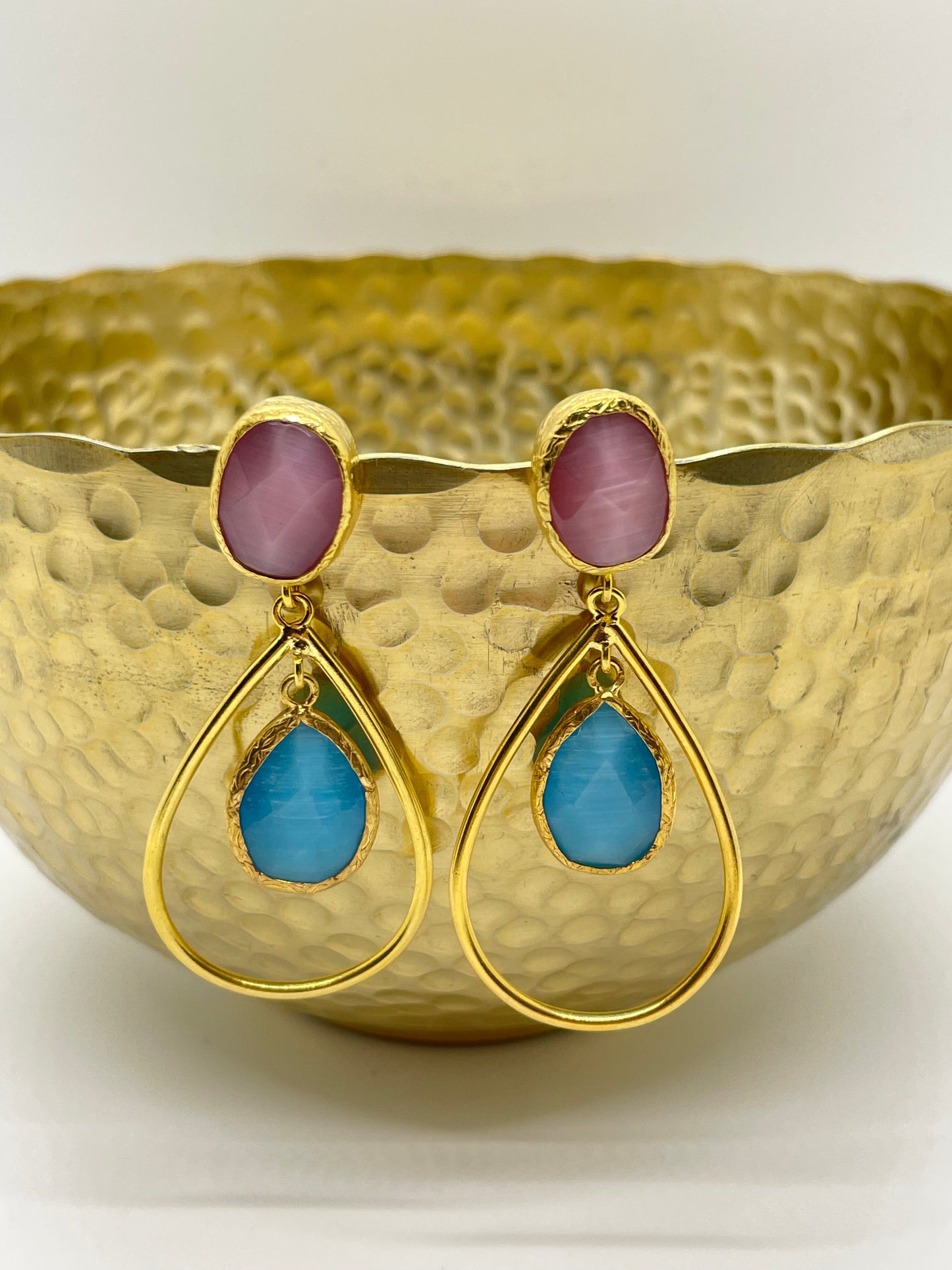 Stone Drop Earrings