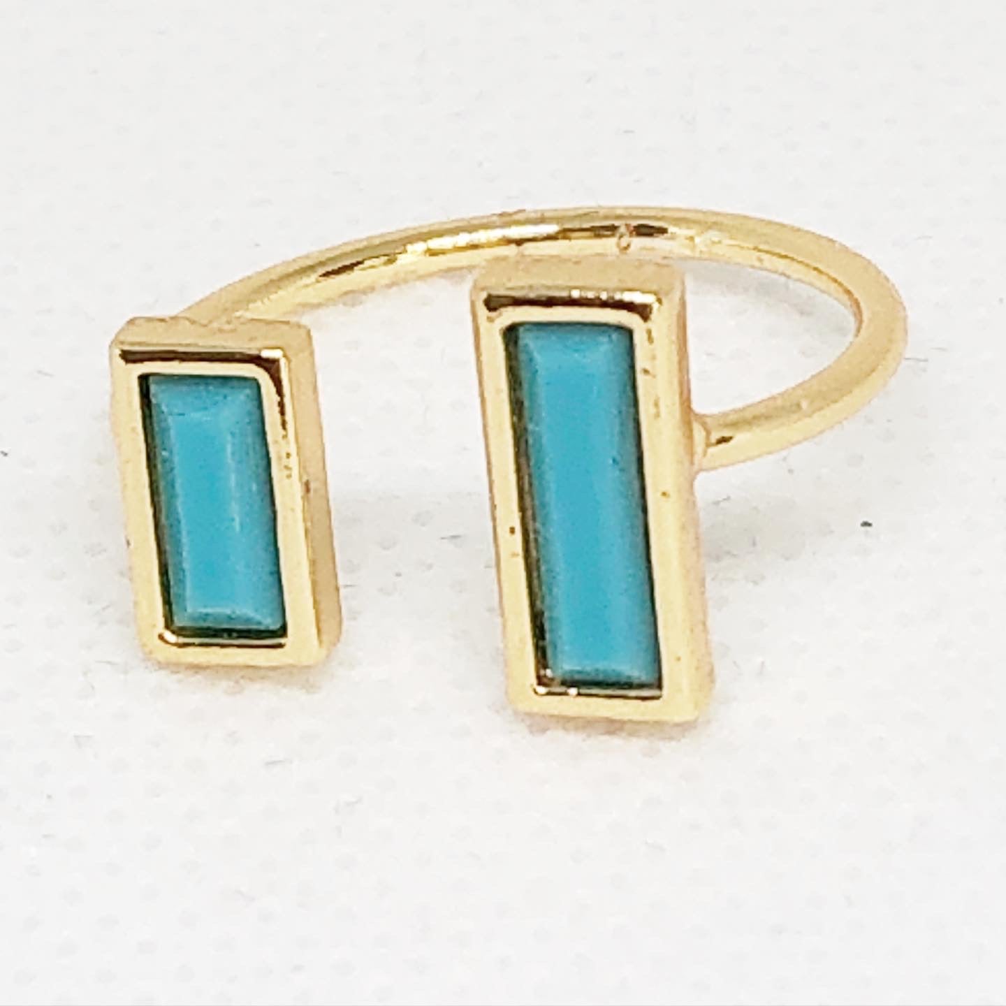 Crystal blue ring