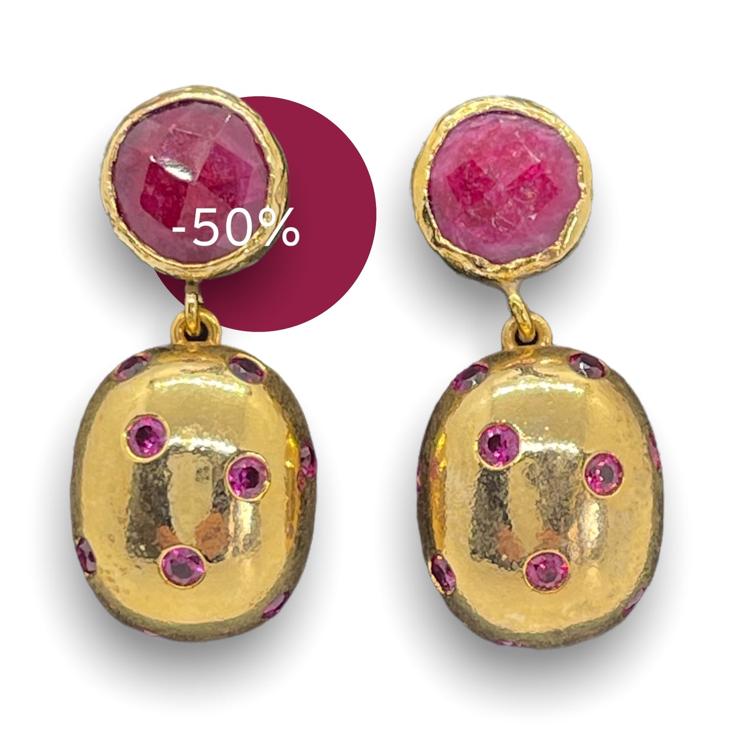 Eli Ruby Earrings