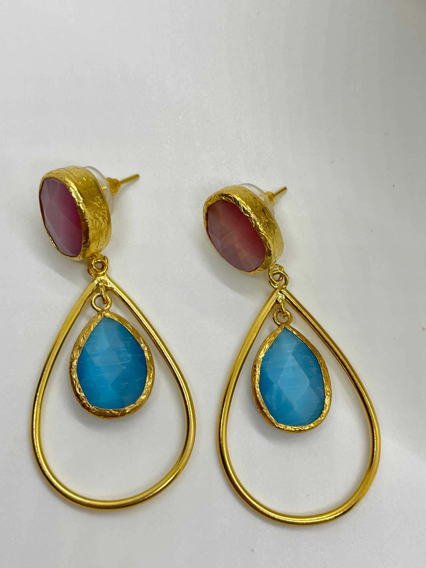Stone Drop Earrings