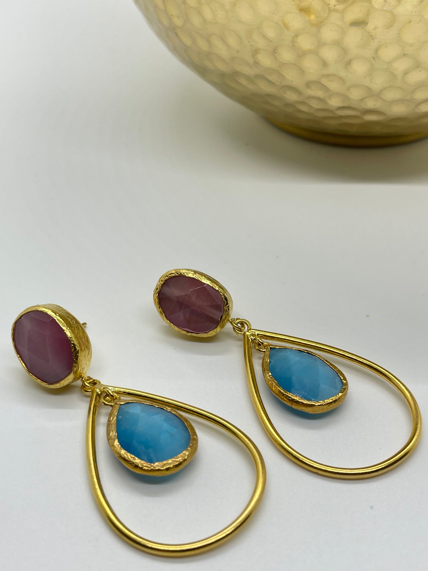 Stone Drop Earrings