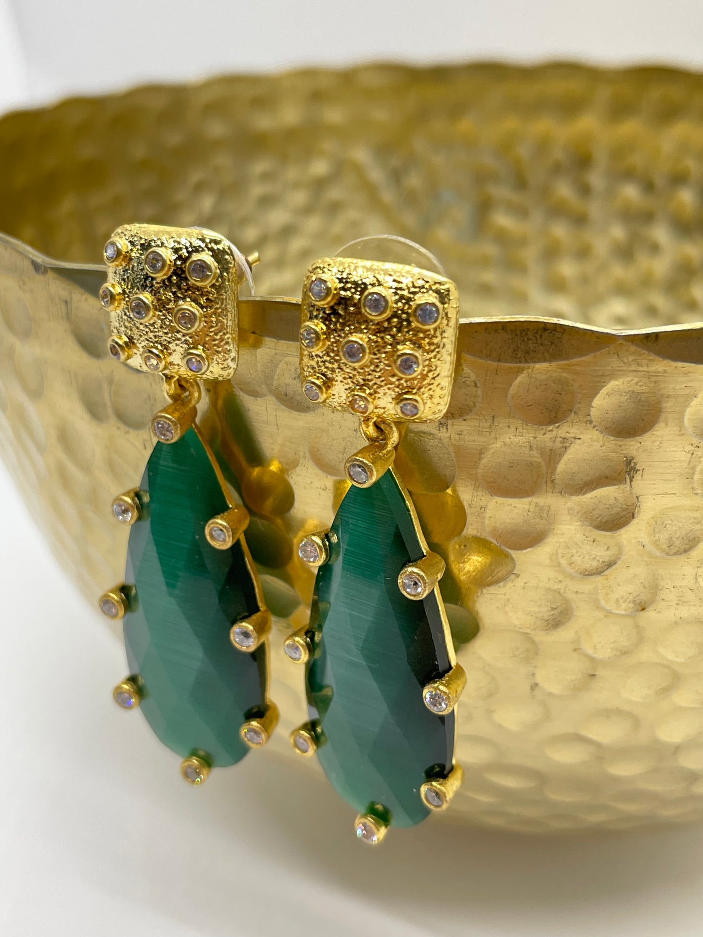 Emerald Drop Earrings