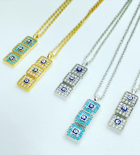 Evil Eye Drop Necklace
