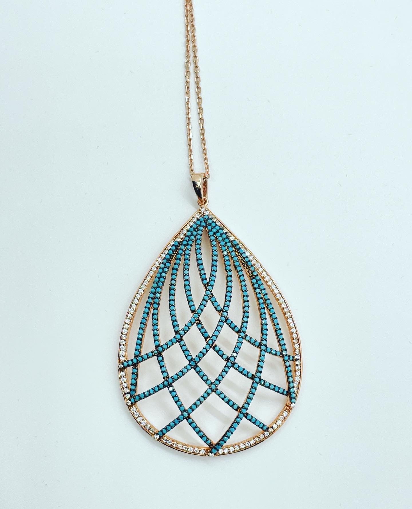 Turquoise 925 silver Necklace