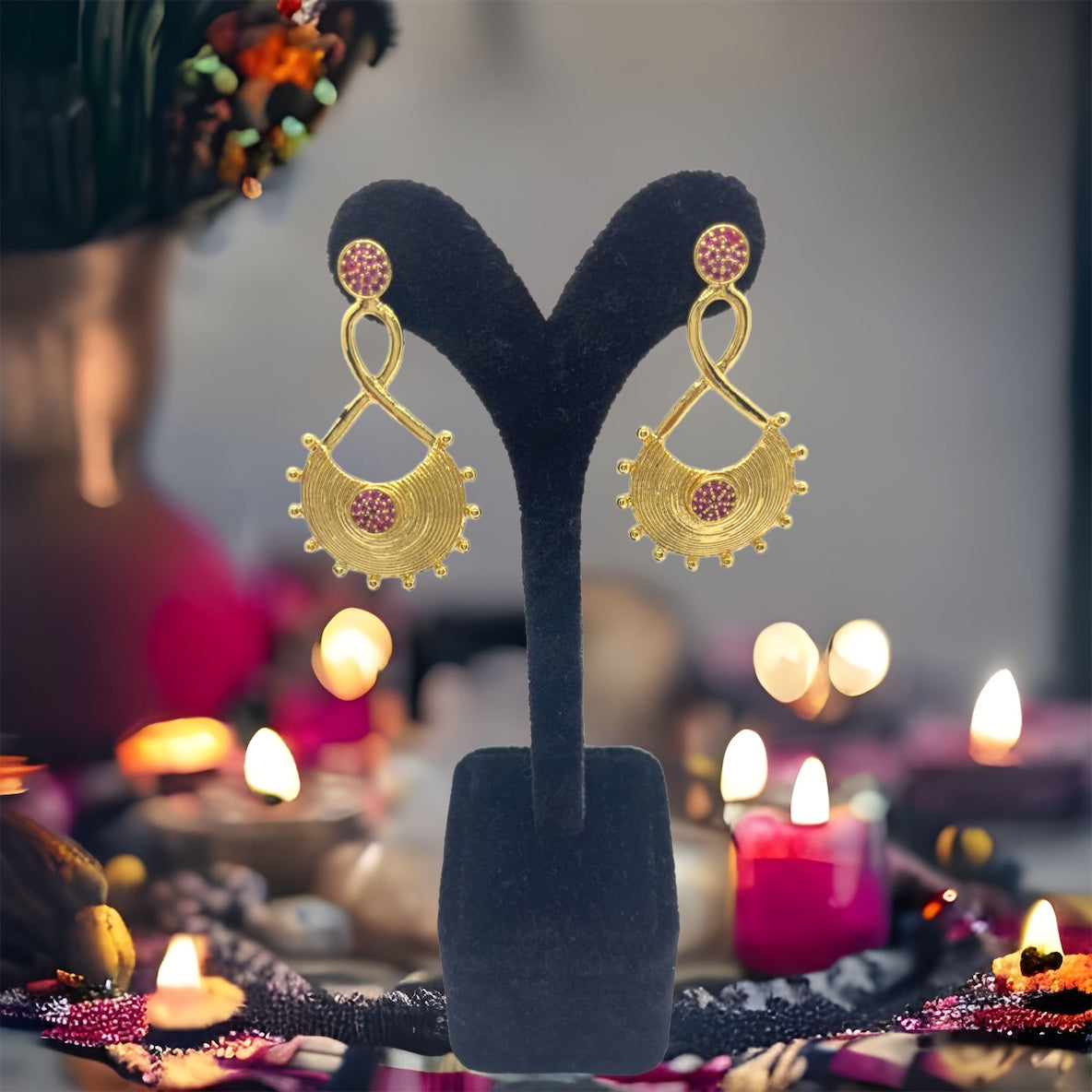 Golden Twist Earrings