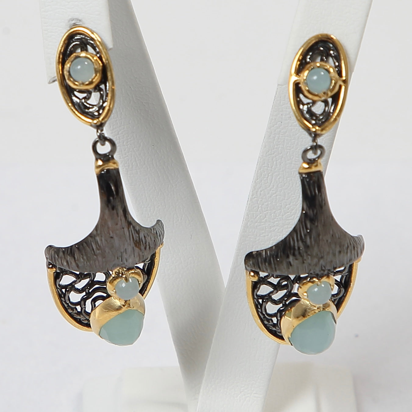 925 Silver Gemstone Drop Earrings