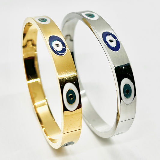 Evil Eye Bangle Bracelet