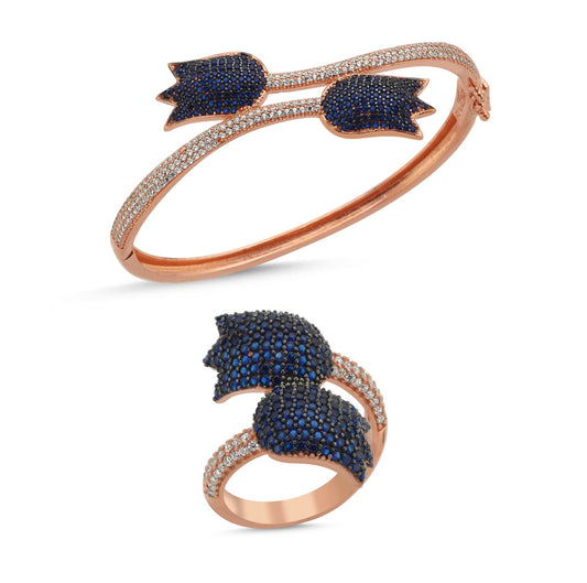 Tulip Navy Blue Bracelet