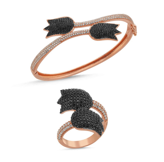 Tulip Black Bracelet