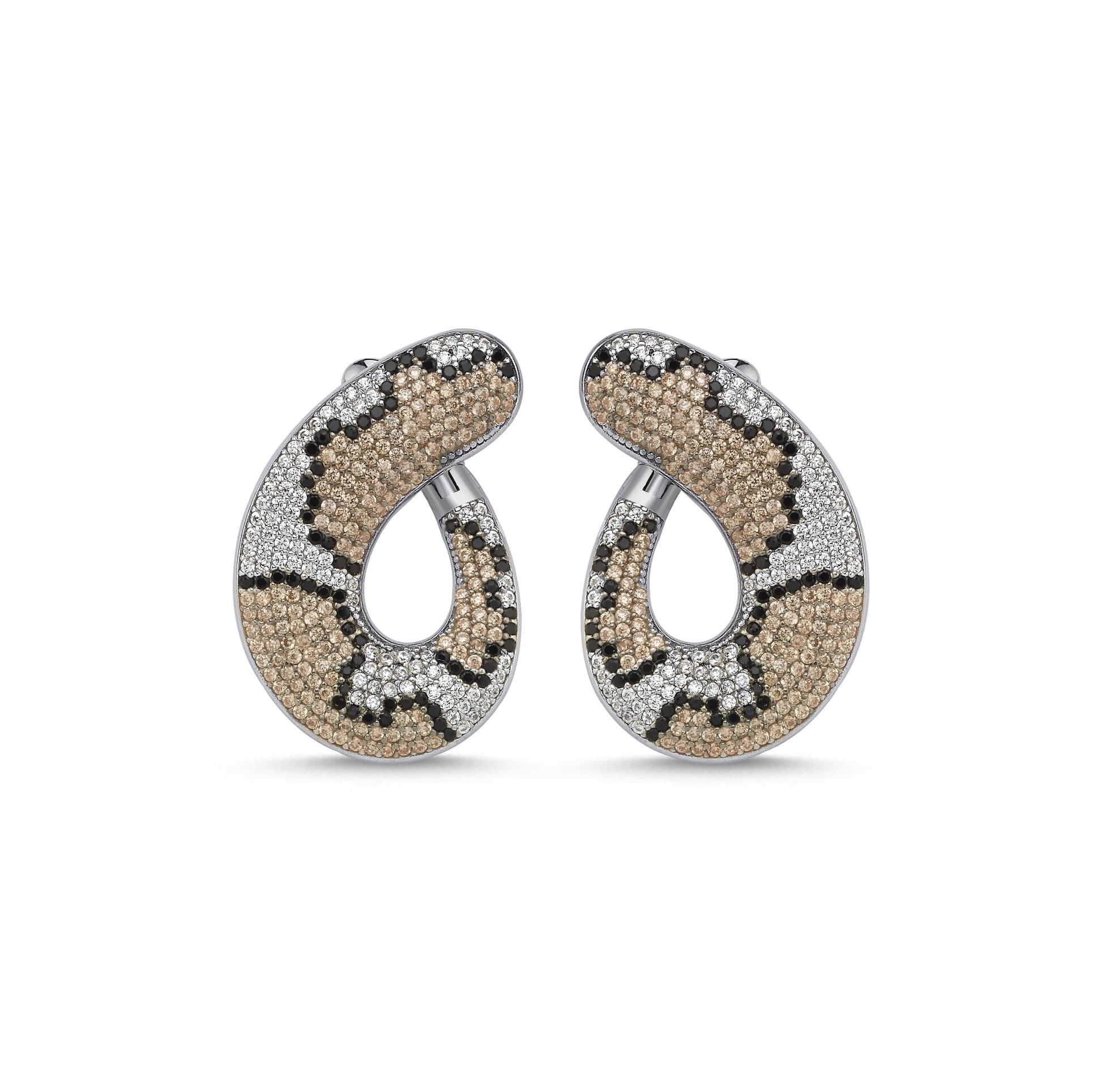 cheetah knot earrings - Rings