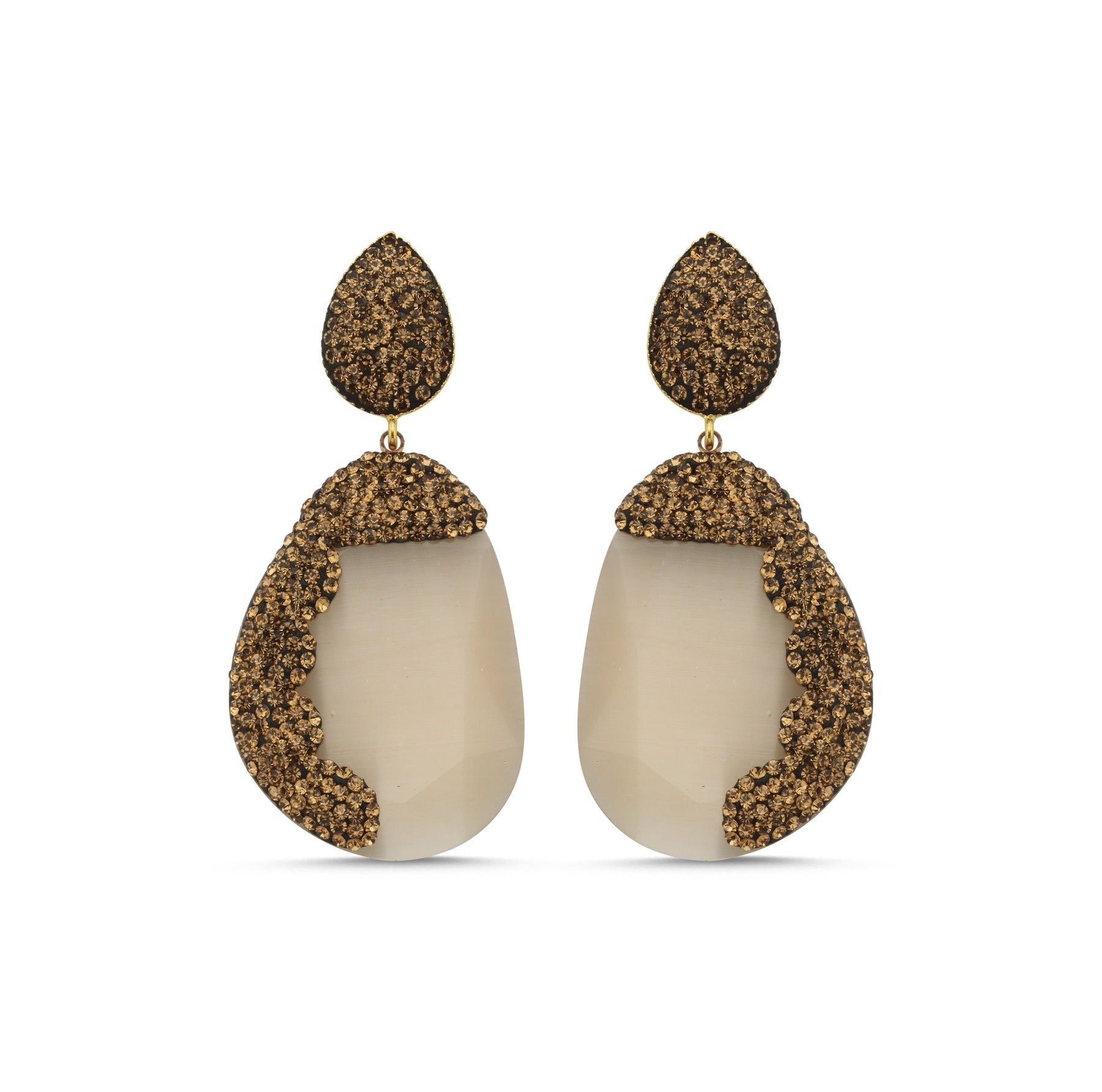 Nude drop earrings - Earrings