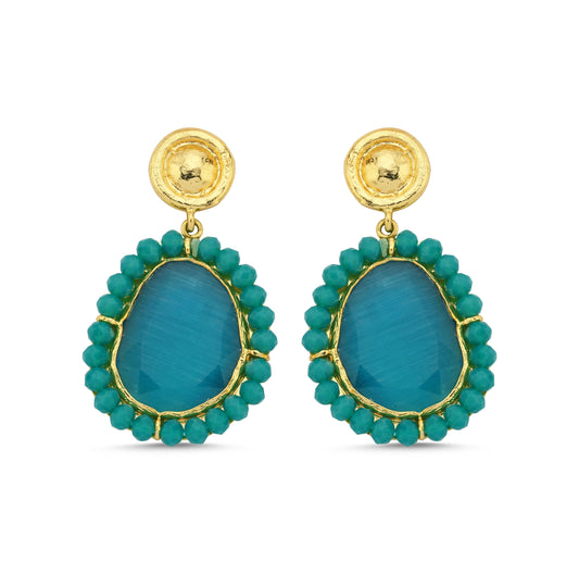 beaded sea earrings - Earrings