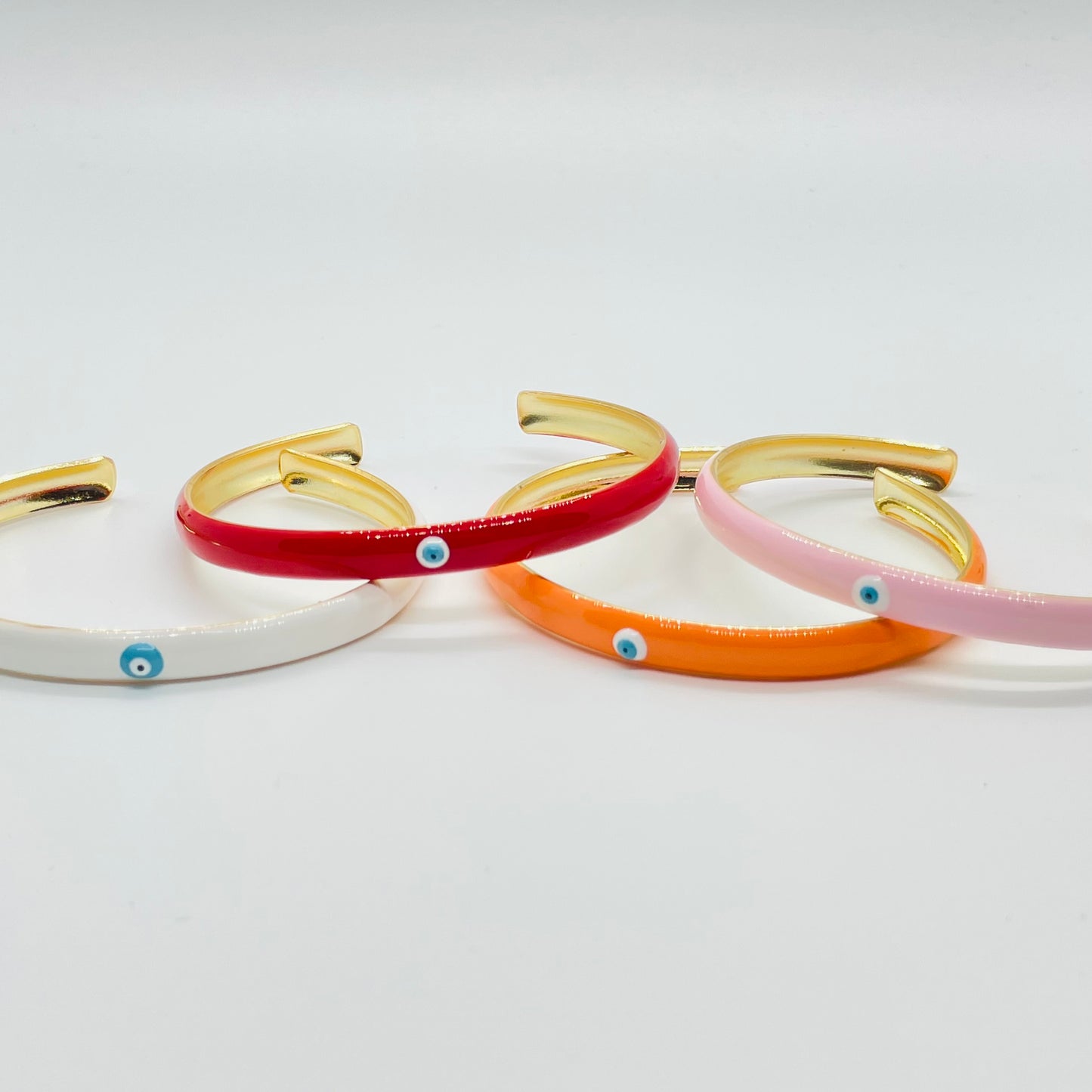 Rainbow Enamel Cuff Bracelets