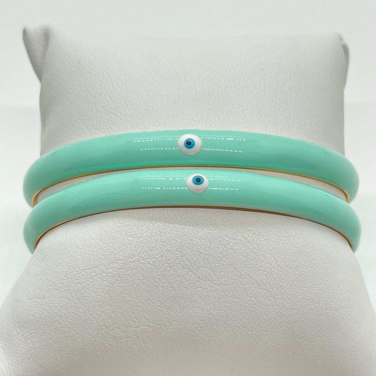 Rainbow Enamel Cuff Bracelets